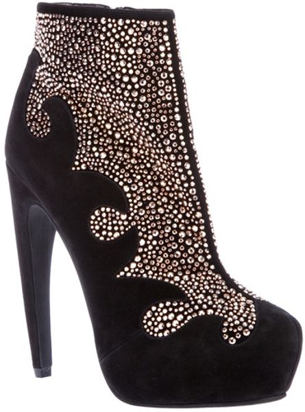Jeffrey Campbell Studded Ankle Boot in Black - Lyst
