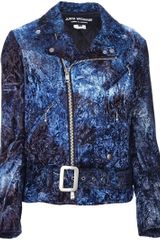 Junya Watanabe Printed Biker Jacket