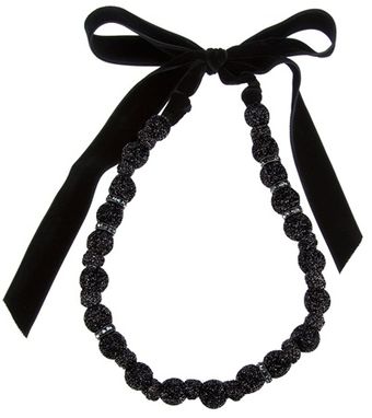 Lanvin Beaded Bowtie Necklace - Lyst