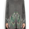 Matthew Williamson Embroidered Woolblend Capestyle Coat in Gray (anthracite) - Lyst
