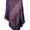 Missoni Fringed Poncho in Purple - Lyst