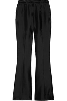 Prabal Gurung Silk and Cotton-Blend Sateen Flared Pants - Lyst