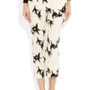 Tibi Paloma Printed Cropped StraightLeg Pants in White (ivory) - Lyst