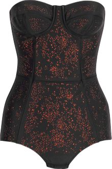 Willow Laser-cut stretch-crepe bodysuit - Lyst