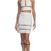 Alexander Wang Reptile Threadwork Halterneck Top in White (glow) - Lyst