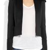 Balmain Structured Wool Jacket in White (black) - Lyst