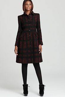 Burberry London Farleton Long Sleeve Metallic Coat - Lyst