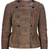 Burberry Prorsum Military Jacket in Brown - Lyst