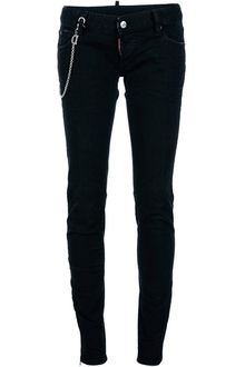 DSquared2 Chain Detail Jeans - Lyst