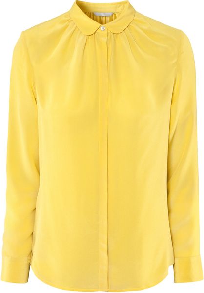 h&m yellow blouse