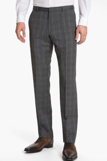 Hugo Heise Flat Front Wool Trousers - Lyst