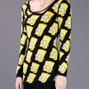 Jeremy Scott Bart Knitted Short Dress in Black - Lyst