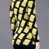 Jeremy Scott Bart Knitted Short Dress in Black - Lyst