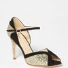 Kate Spade Corinne Sandal in Black (black/ gold) - Lyst