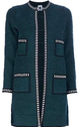 M Missoni Knit Graphic Print Coat - Lyst