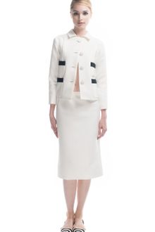 Marc Jacobs Satin Gabardine Pencil Skirt in Ivory - Lyst
