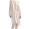 Marc Jacobs Large Stripe Satin Gabardine Coat in Nude in Red (nude stripe) - Lyst