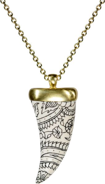 Me&ro Paisley Ivory Amulet - Lyst