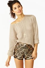 Nasty Gal Deco Sequin Shorts