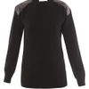 Stella Mccartney Wool Long Sleeve Jumper in Black - Lyst