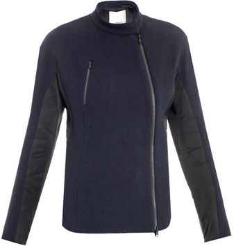 3.1 Phillip Lim Fencing Midnight Woolcrepe Jacket - Lyst