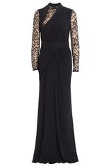 Elie Saab Lace Georgette Gown