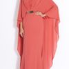 Elie Saab Cape Style Georgette Gown in Red (gold) - Lyst