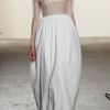 Honor Ss Stretch Canvas Guipure Lace Bustier Gown in White - Lyst