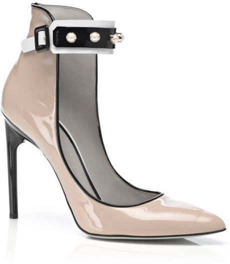 Jason Wu Accessories Margeaux Ankle Studded Pump in Black (nude/black) - Lyst
