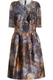 Mulberry Tie Dye Satin and Lace Dress - Lyst