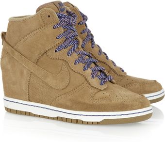 Nike Dunk Sky Hi Suede Wedge Sneakers - Lyst