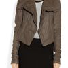 Rick Owens Naska Leather Biker Jacket in Gray - Lyst