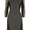Stella Mccartney Tough Cuts Paneled Stretch Knit Dress in Gray - Lyst