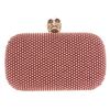 Alexander Mcqueen Studded Skull Box Clutch in Red (burgundy) - Lyst
