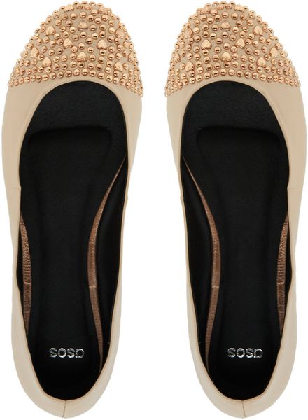 nude cap toe flats