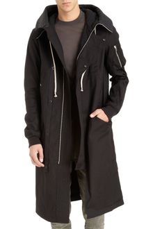 DRKSHDW by Rick Owens Long Zipped Hood Parka - Lyst