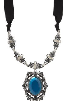 Lanvin Crystal Small Barbara Pendant Necklace - Lyst