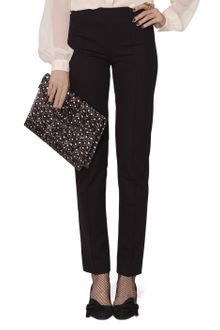 Oscar de la Renta Tropical Wool Pant - Lyst