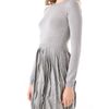Red Valentino Sweater Dress with Pleated Skirt in Gray (grey) - Lyst