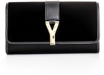 Yves Saint Laurent Queen Velvet Cabas Chyc Clutch - Lyst