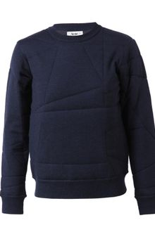 Acne Charlotte Quilted Merino Wool Jumper - Lyst