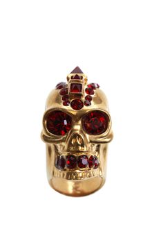 Alexander McQueen Skull Ring - Lyst