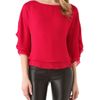 Alice + Olivia Hampton Dolman Sleeve Top in Red - Lyst