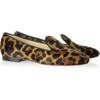 Christian Louboutin Sakouette Animal print Calf Hair Loafers in Brown (animal) - Lyst