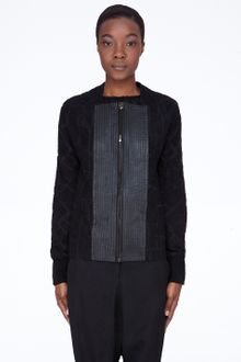 Damir Doma Black Leather Trim Jatlat Jacket - Lyst