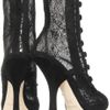 Dolce & Gabbana Lace Calf Boots in Black - Lyst