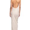 Donna Karan New York Halter Draped Evening Gown in Beige (natural) - Lyst