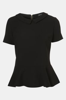 Topshop Peplum Top - Lyst