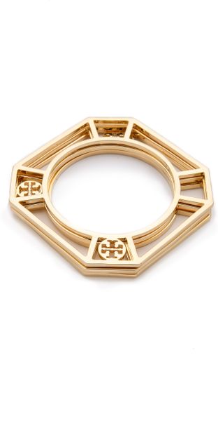 Tory Burch Audrina Stacking Bangles in Gold - Lyst