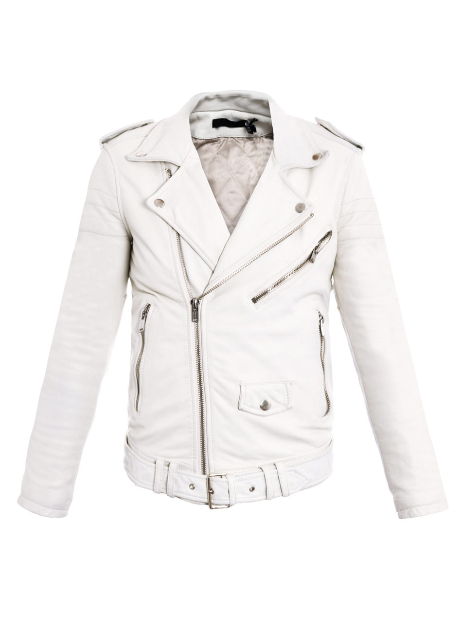 Similiar White Leather Jacket Keywords